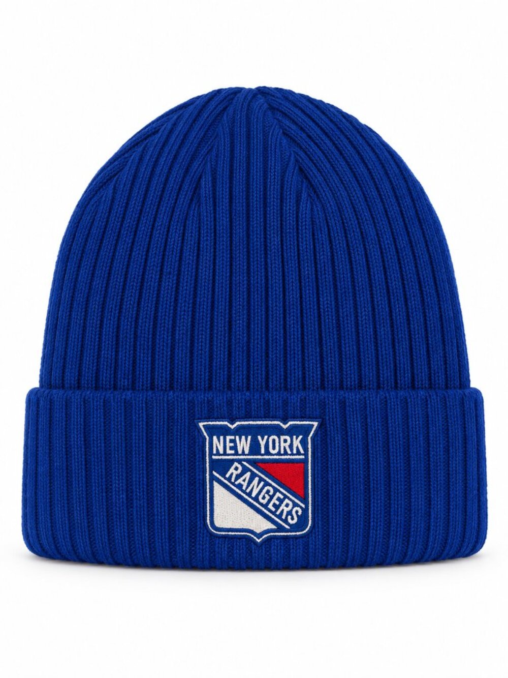 Fanatics New York Rangers Cuffed Knit Beanie Toque Royal Blue Winter Hat